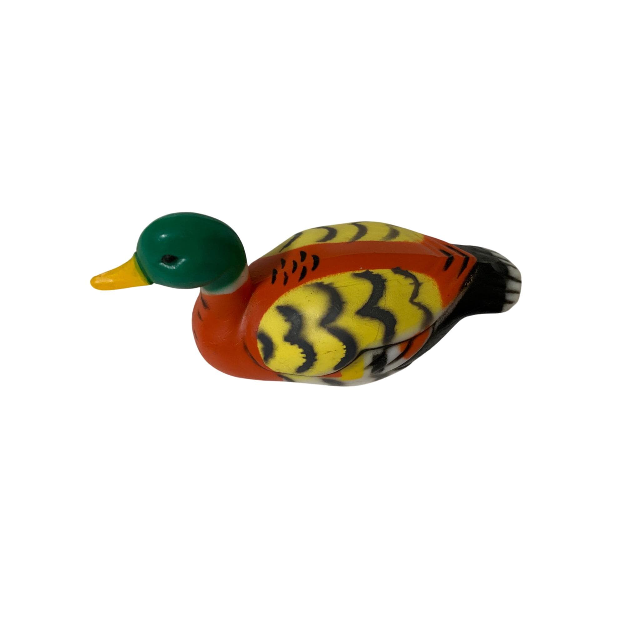 Duck Pencil Sharpener Orange Yellow Fowl Vintage Collectible 3.25