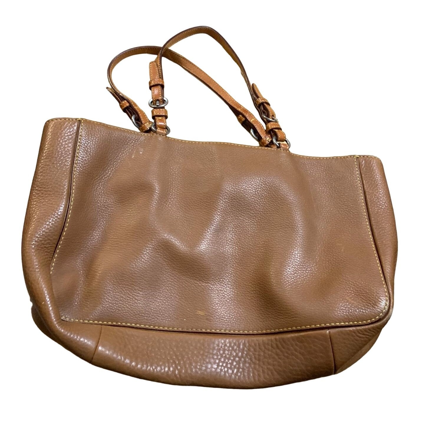 Coach Vintage Pebbled Chelsea Bag Shoulder Bag Purse Handbag Brown