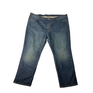 Levis 541 Herr Storlek 50x30 Medium Tvätt Jeans Knappgylf Denim Blå Raka Ben
