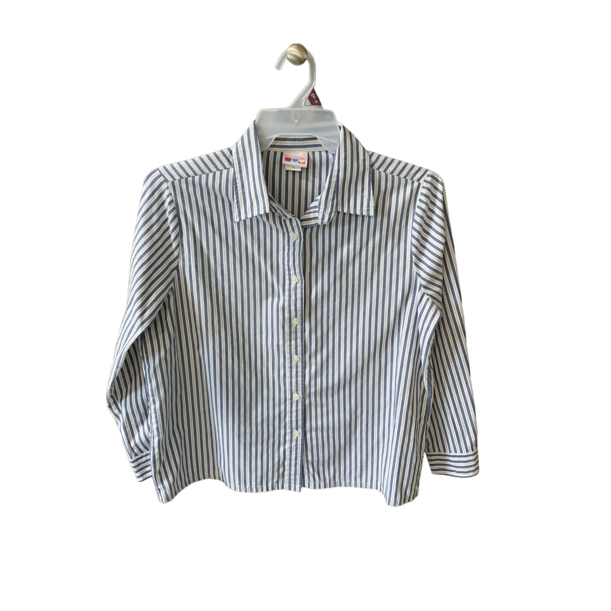 American Sweetheart Womens Size L P Style B4l Blue White Striped