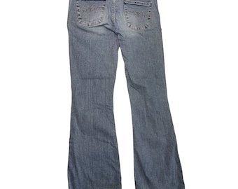 Silver Jeans Womens Size 31 33 Vintage Y2K Jeans Flare LS327 STMVU 1365 Blue Denim