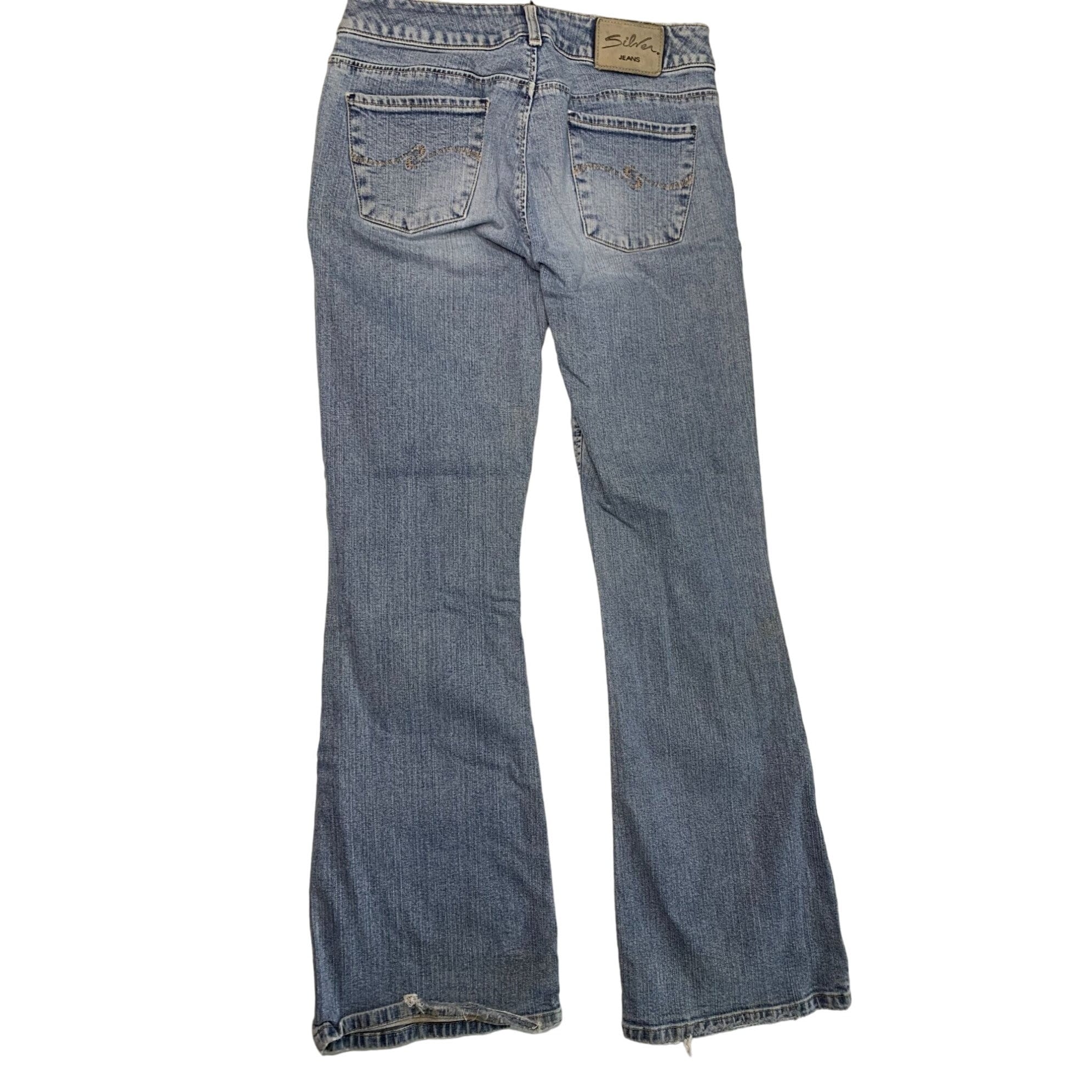 Jean Arizona Pour Juniors - Taille 19 - Dé Lavé Foncé Moyen - Coupe Droite - Occasion Très Bon état