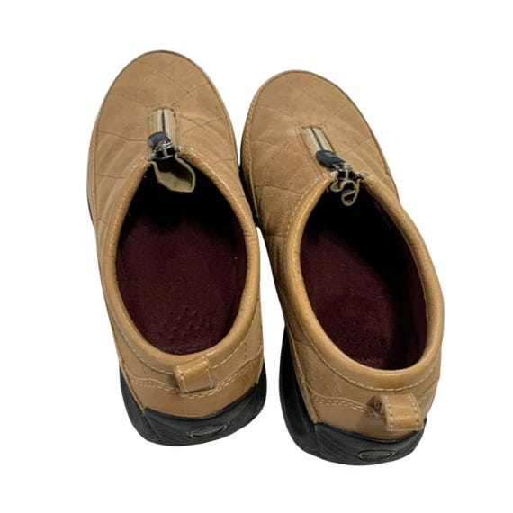 Vintage Lands End Womens 6 B 2442 Suede Leather Slip on Shoes