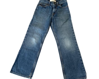 Cherokee Girls 10 Bootcut Jeans Y2K Adjustable Waist Blue denim Vintage