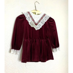 velvet high waist shirt smock dress Taylor Petite V-Neck Long-Sleeve Smocked-Waist Velvet Dress