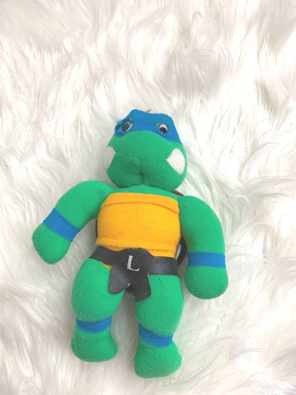 TMNT TEENAGE MUTANT NINJA TURTLES PLUSH SOFT TOY LEONARDO 1989 PLAYMATES