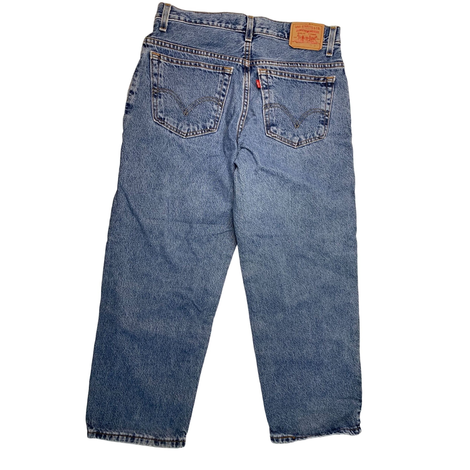 Levis 550 Boys Size 12 H W 32 I 27 Light Wash Jeans Relaxed Levis 550 Boys Size 12 H W 32 I 27 Light Wash Jeans Relaxed
