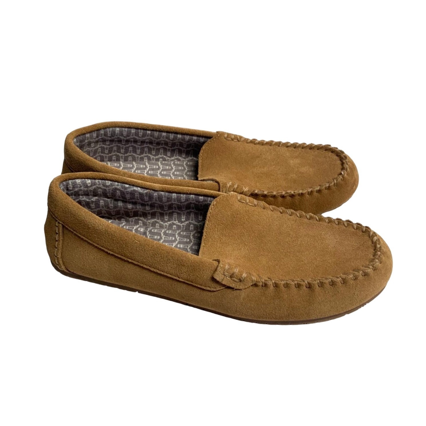 leather moccasin amazon lands end slippers