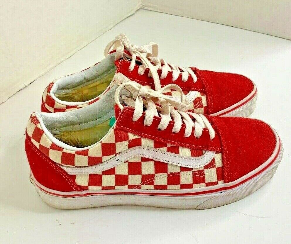 checkered vans size 7