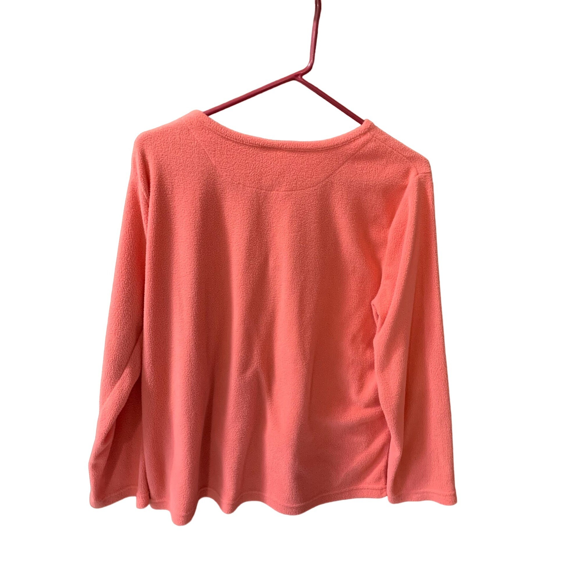 Chemise Femme Aéropostale Manches Longues Taille M – Corail V-Neck