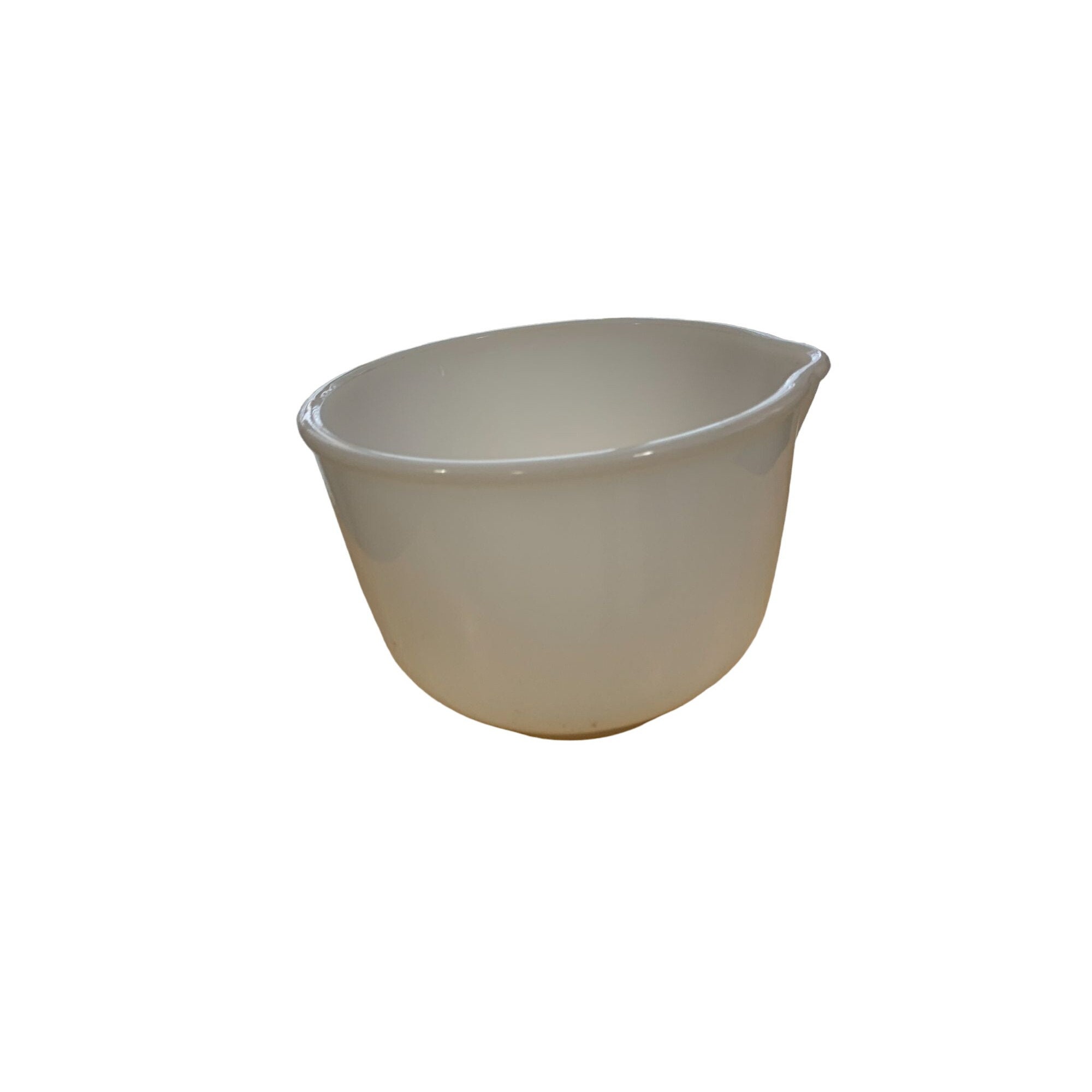 Fire King Ware Sunbeam White Milk Glass Mixing Bowl Pour Spout 6.5