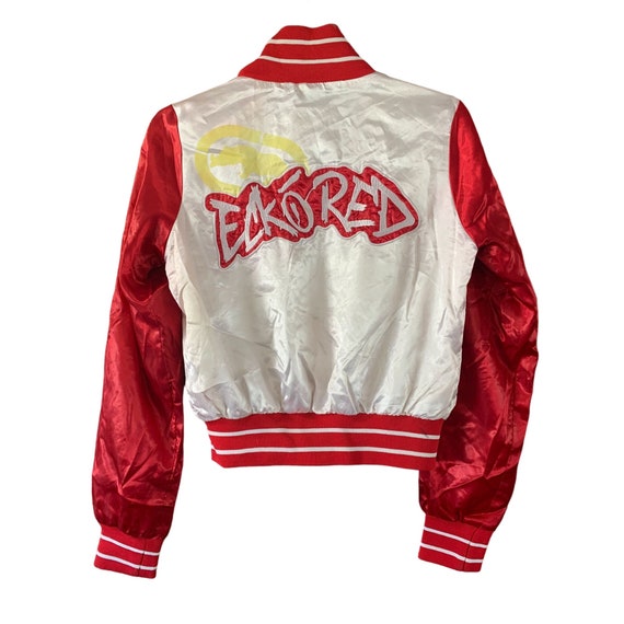 Ecko Red Womens Size Small White Satin Jacket red… - image 2