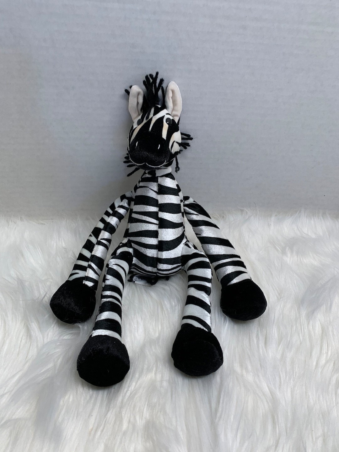 Heritage Collection Ganz 2001 H4664 Zebra Plush Stuffed Animal Etsy