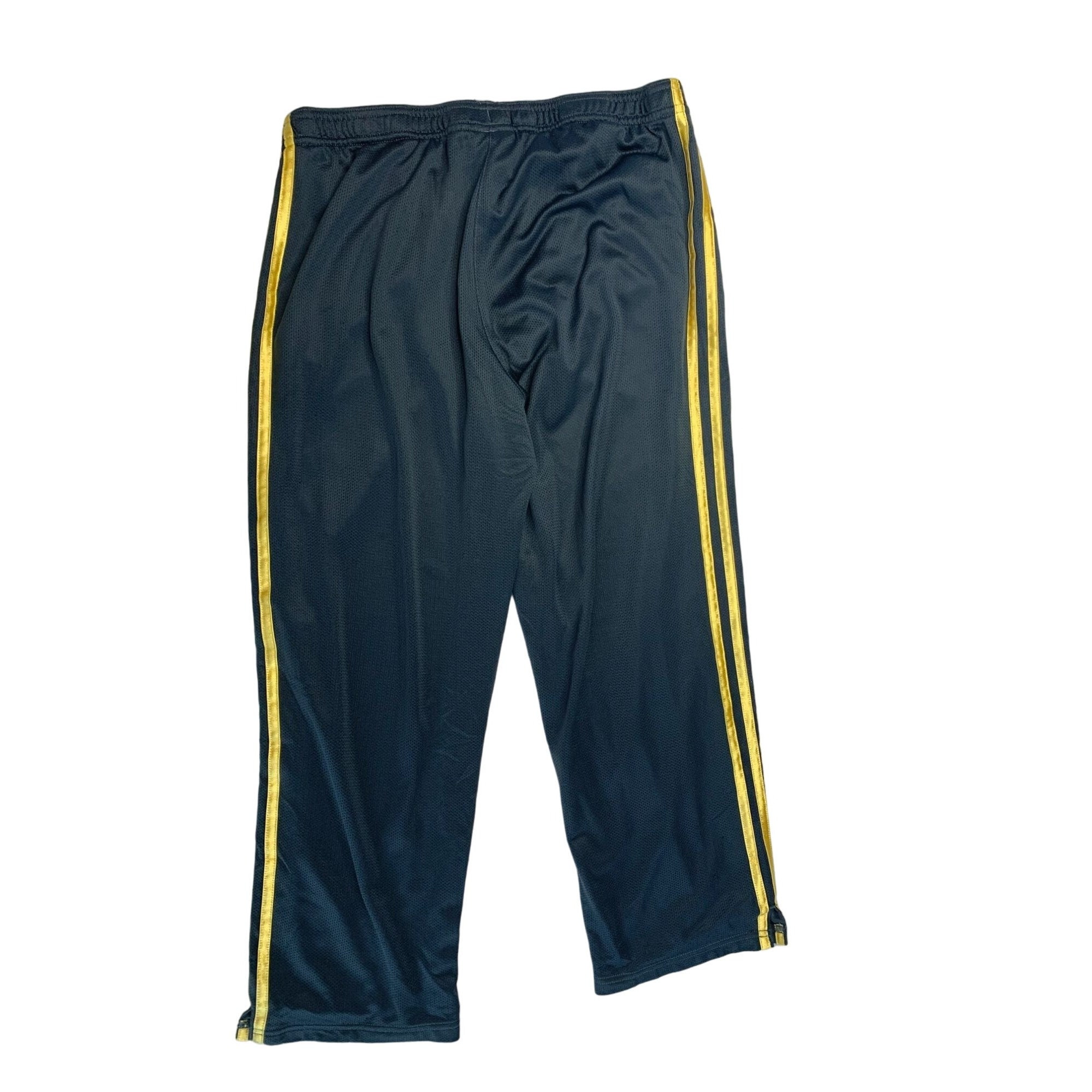 blue and yellow adidas pants