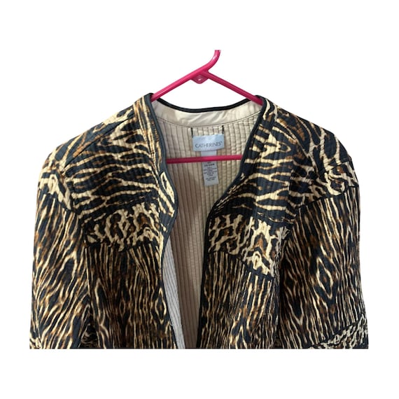 Catherines Womens Size 2X Open Front Quilted Blaz… - image 2