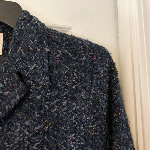 Kathie Lee Collection Womens Sz S Blue Lined Jack… - image 3