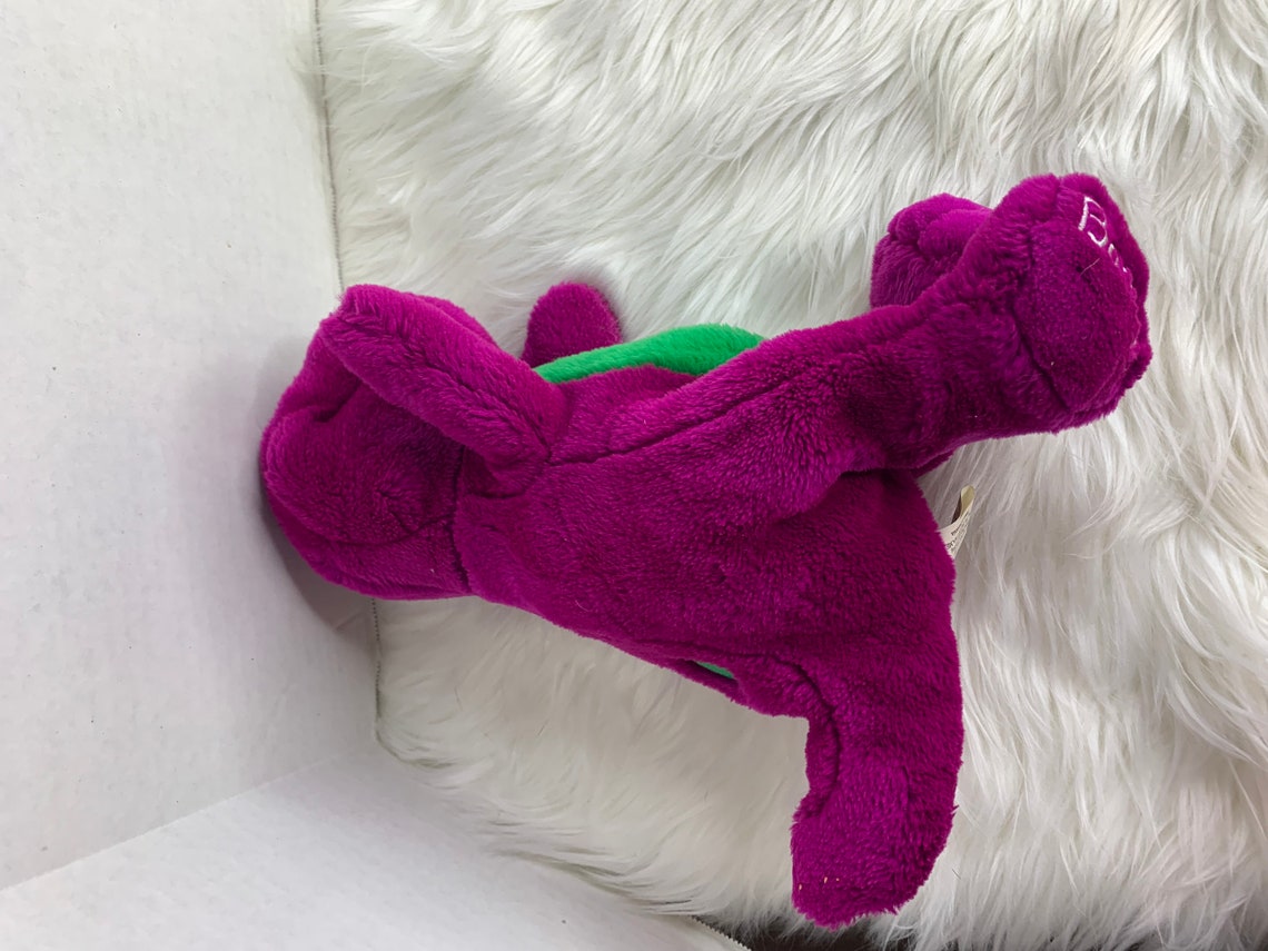 Golden Bear Plush Barney Vintage Dinosaur Stuffed Animal Toy Etsy