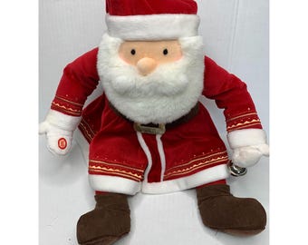 Hallmark Plush Santa Claus Holding Bells Christmas Bell No Sound Stuffed Animal Doll Toy Polar Express