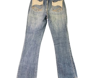 Childrens Place Girls Size 14 Bootcut Jeans Adjustable Waist Embellished Rhinestones