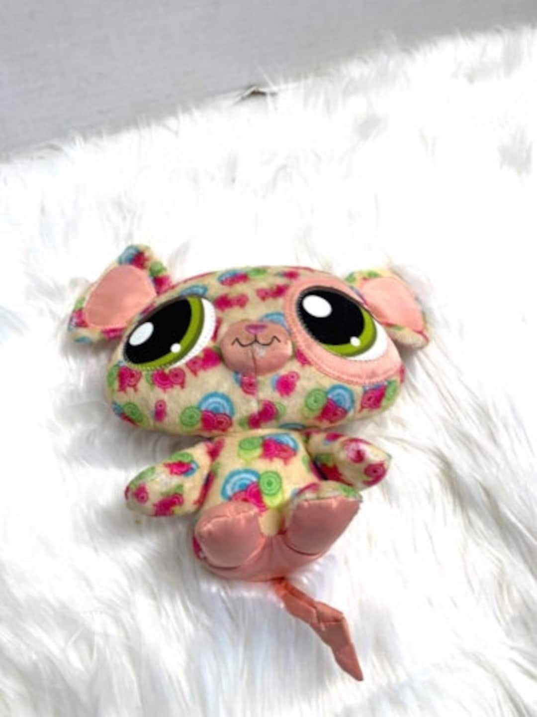 LPS Littlest Pet Shop Plush Stuffed Animal Toy Lollipop Mouse Cat