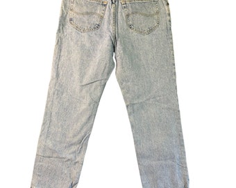 Lee Herren-Jeans, Größe 38 x 30, helle Waschung, normale Passform, Vintage-Jeans mit geradem Bein