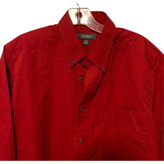 Croft & Barrow Mens Size Medium Red Long Sleeve Button up Shirt Wrinkle Resistant - Etsy Israel Croft & Barrow Mens Size Medium Red Long Sleeve Button up Shirt Wrinkle Resistant - Etsy Israel