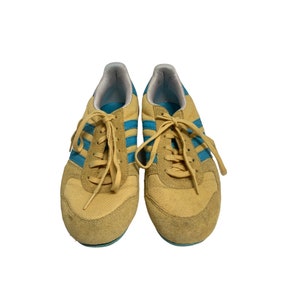 Adidas Womens Size 6.5 Lace Tie Up Sneaker Shoes Vintage 464081 Leather Gym Athletic Sport