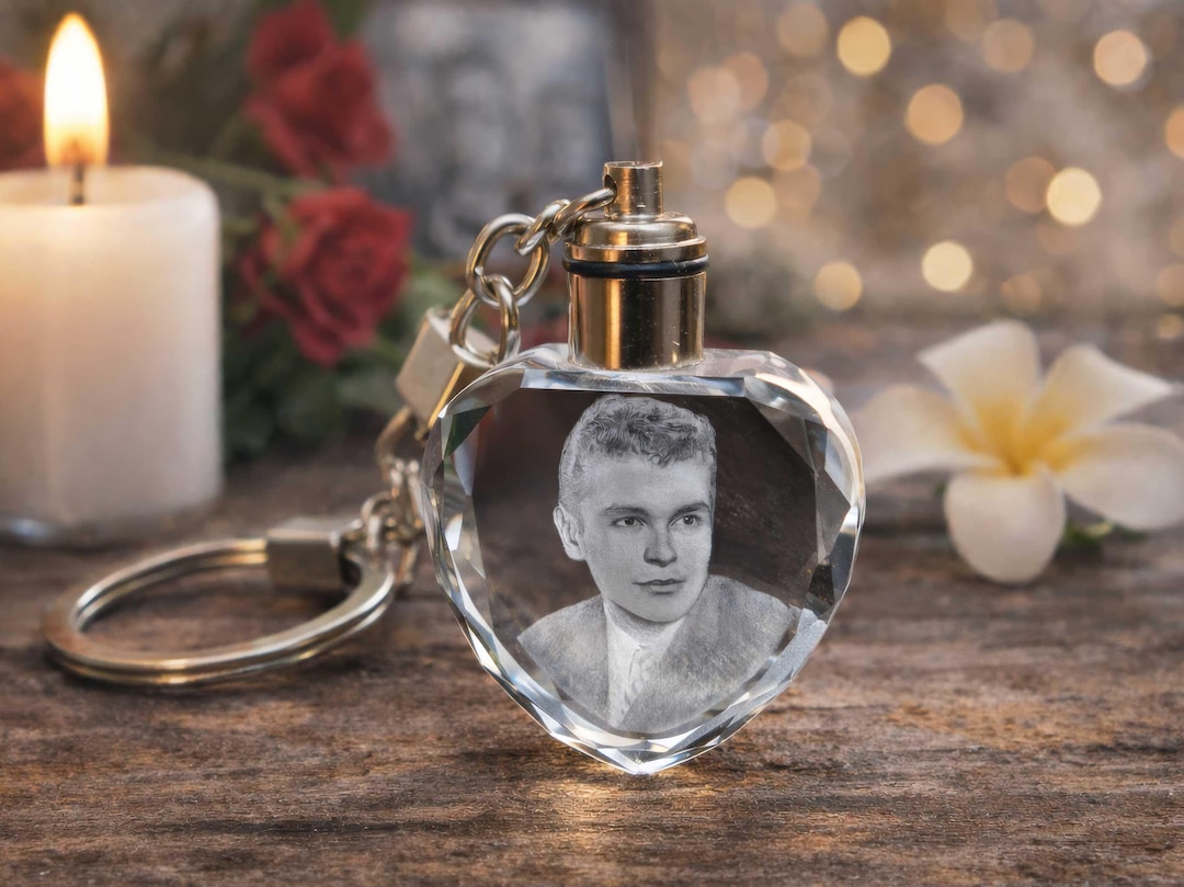 Personalized Crystal Keychain – Custom Engraved Glass Keychain – 3 ...