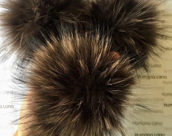 Pompom de pele de café