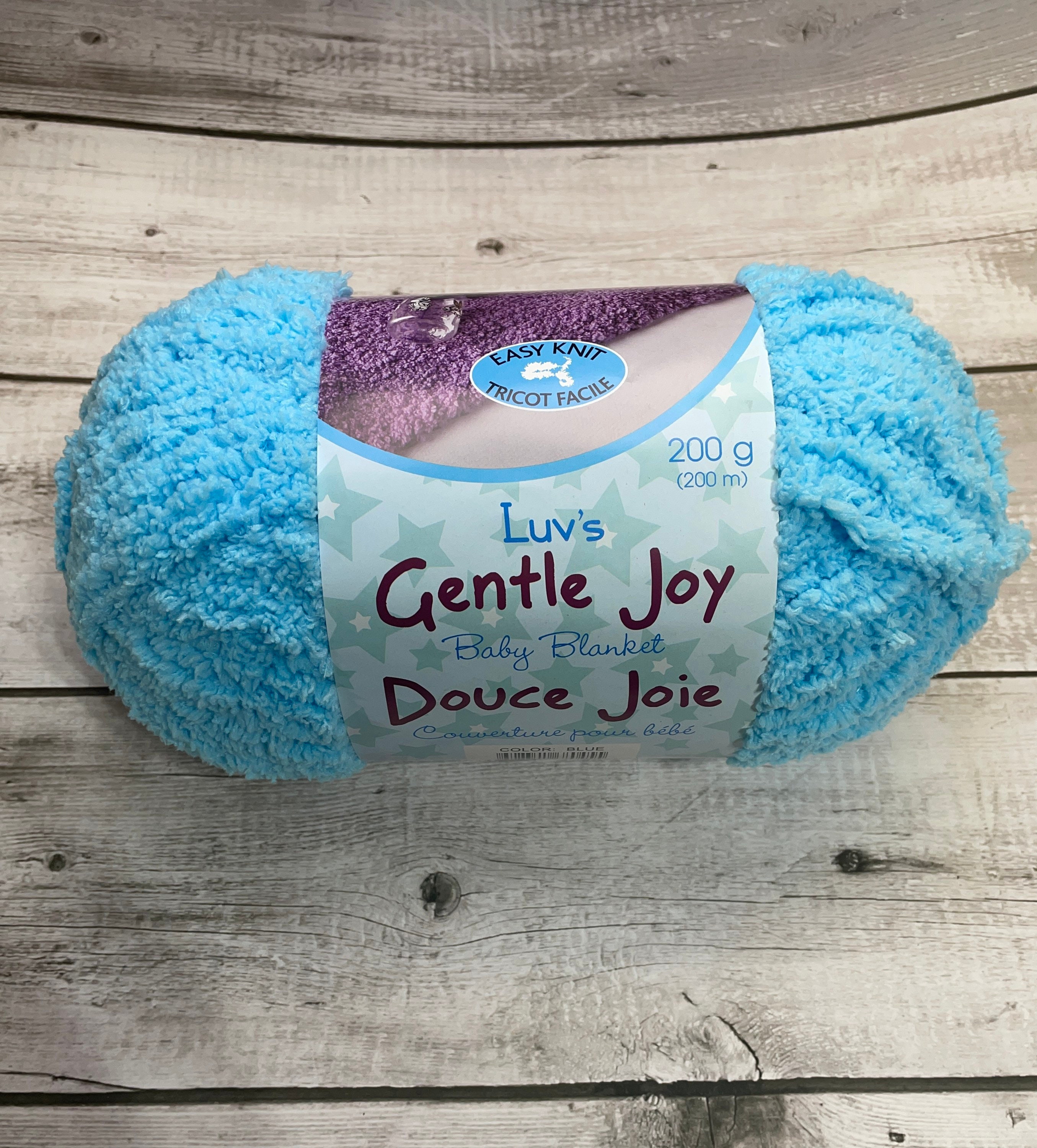 Gentle Joy by Luvs, Luvs Easy Knit Gentle Joy Baby Blanket, Luvs Yarn, Best Yarn  for Baby Blanket, Yarn Best Value/ 200grams / 200 Meters 