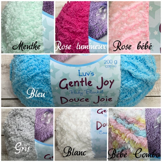 Gentle Joy by Luvs, Luvs Easy Knit Gentle Joy Baby Blanket, Luvs Yarn, Best Yarn  for Baby Blanket, Yarn Best Value/ 200grams / 200 Meters 