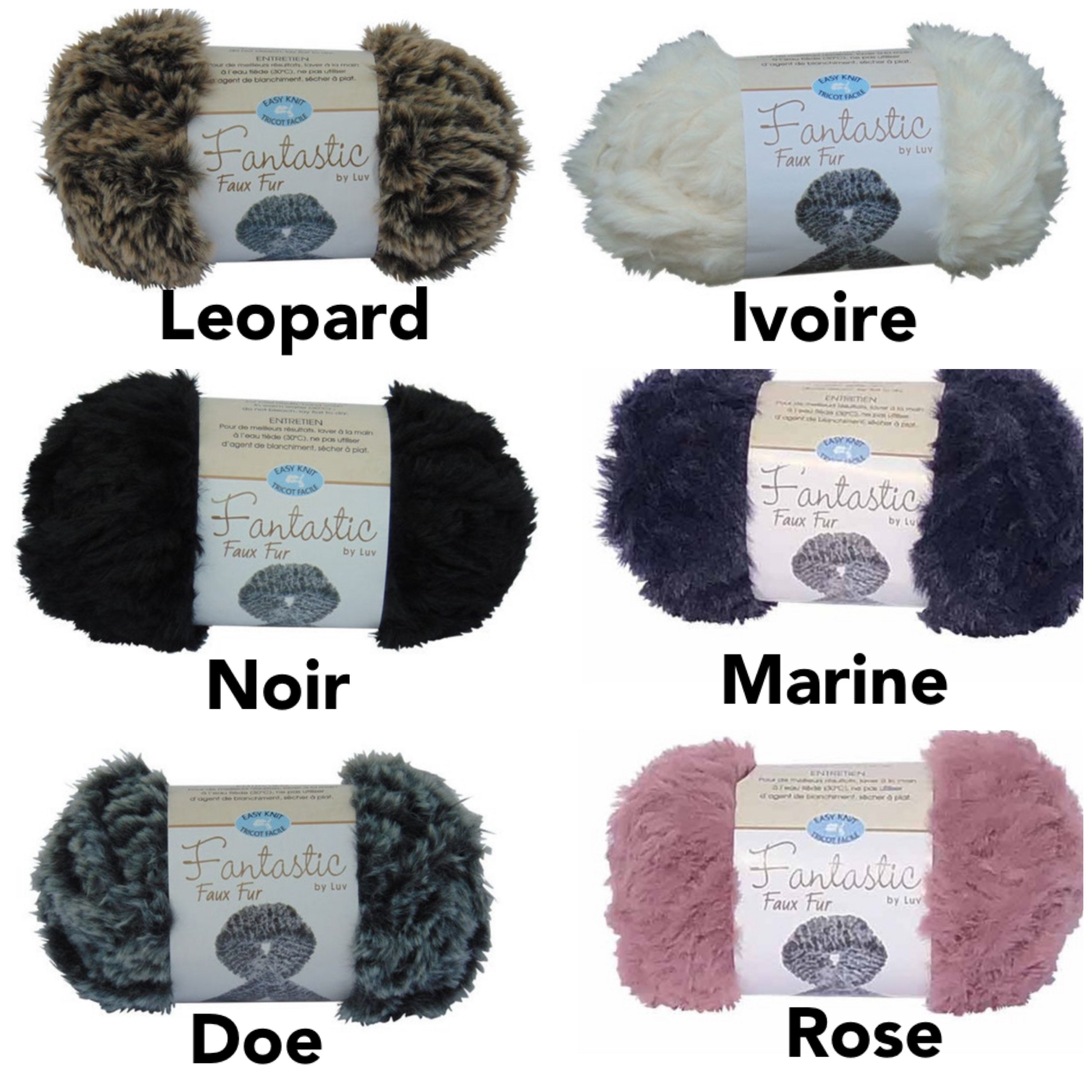 Faux Fur Pom - Neutral Colors - Destination Yarn