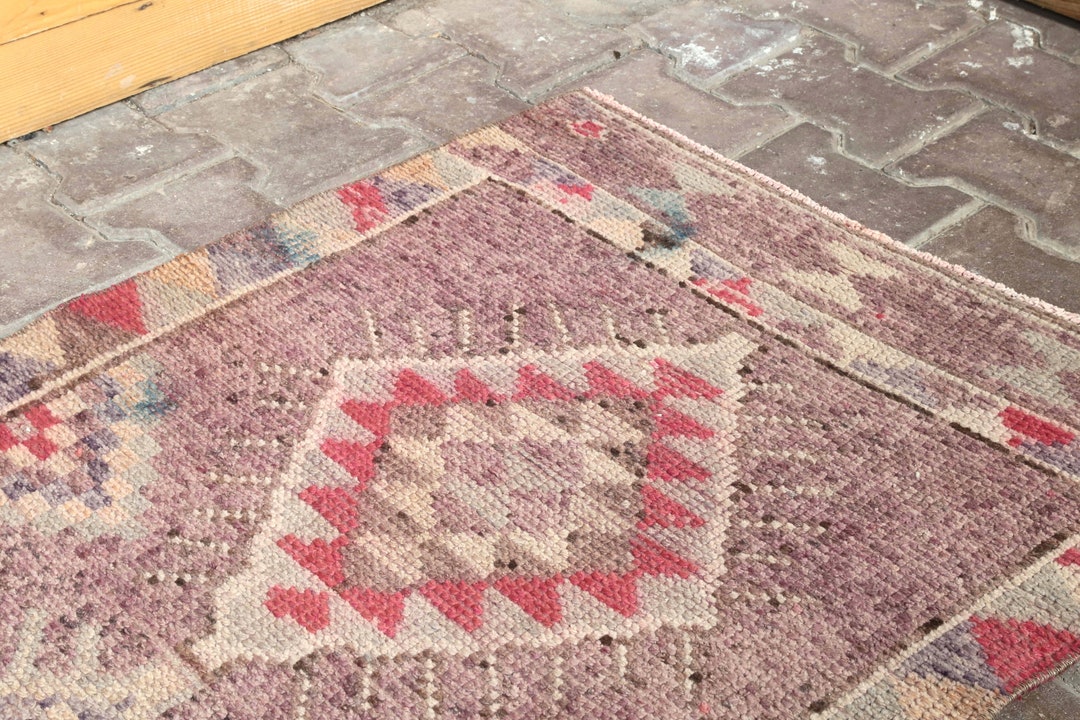 Runner Rug Pink Runner Rug Runner Runner Rug Oushak Runner Etsy