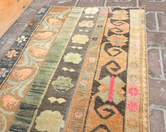 Patchwork Rug, Turkish Rug, Vintage Runner Rug, Oushak Runner, Turkish Runner, Runner Rug, Vintage Rug, Turkish Runner Rug, Rug Runner