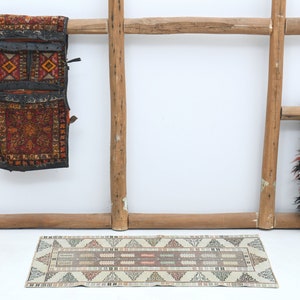 2'8x4'3 ft Turkish rug, Area rug, Oushak rug, Vintage rug, Nursery rug, Handmade rug, Colorful rug, Wool rug, Turkey rug image 7