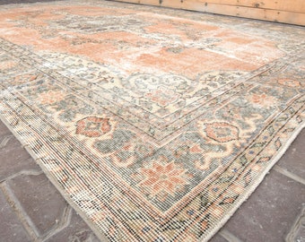 7x11  Design Rug Anatolian Rug Oushak rug Carpet rug Home decor Turkish rug Vintage rug Otantik Rug