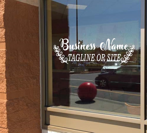Business Window Decal Personalized Etsy