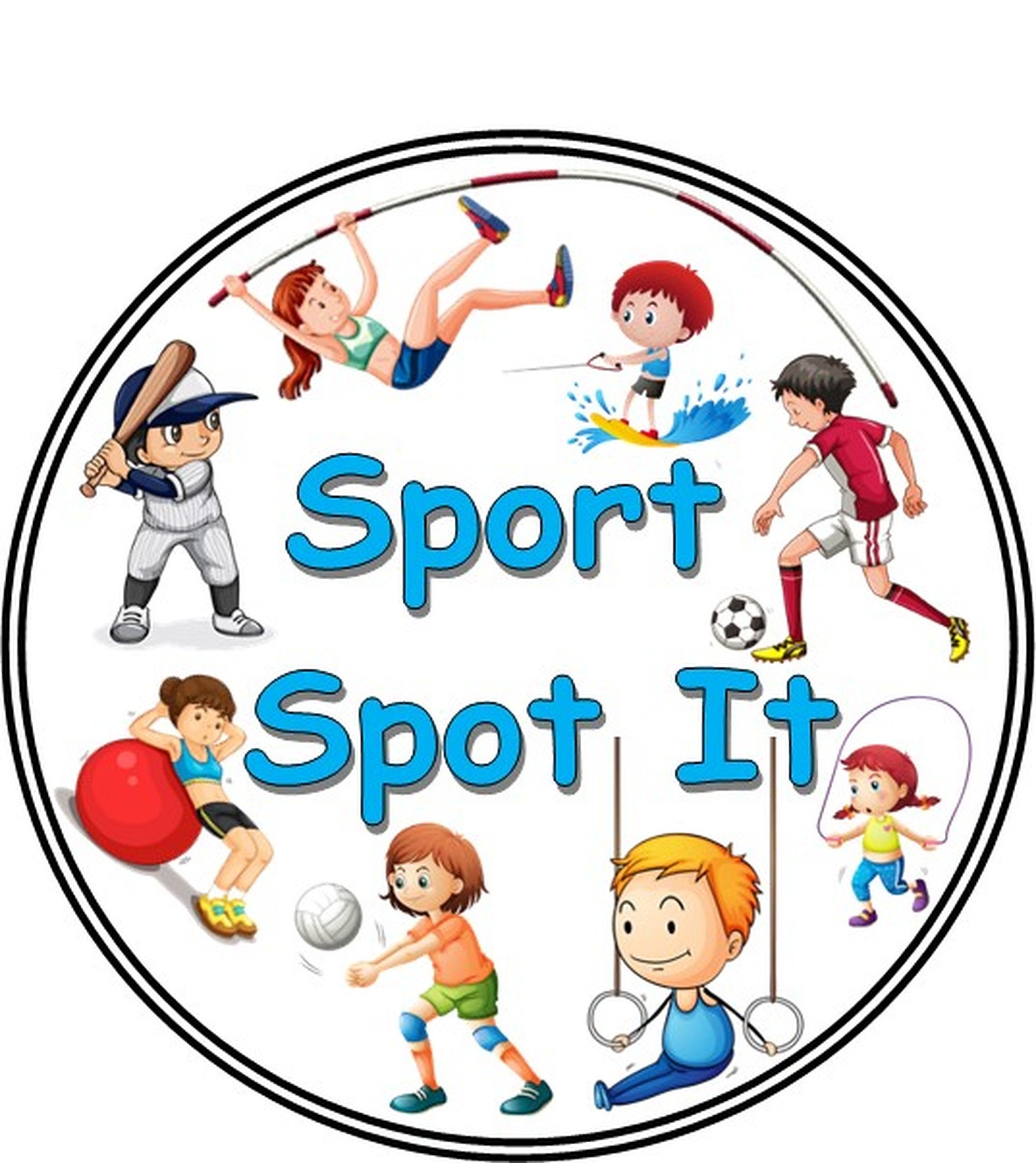 Sport Spot It / Dobble Card Game PRINTABLE Pdf File 57 CARDS Etsy Australia