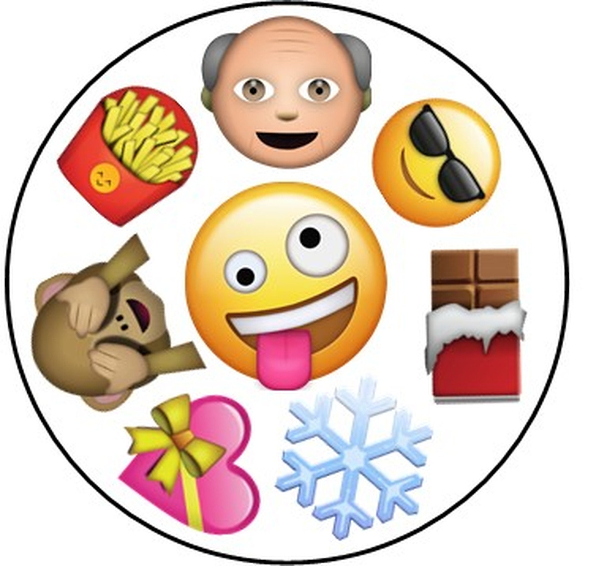 emoji spot it dobble card game printable pdf file 57 cards etsy india