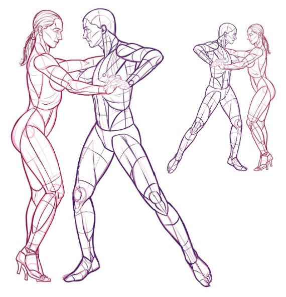 Drawing Poses Couple -  Sweden