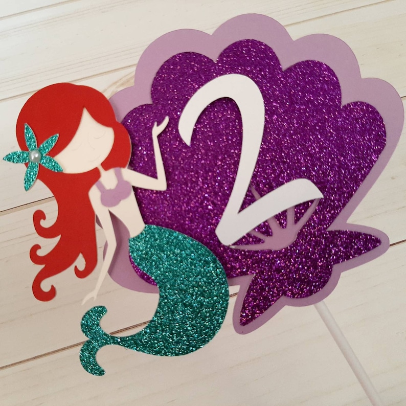 Mermaid Cake Topper Mermaid Topper Cake Topper Mermaid Etsy