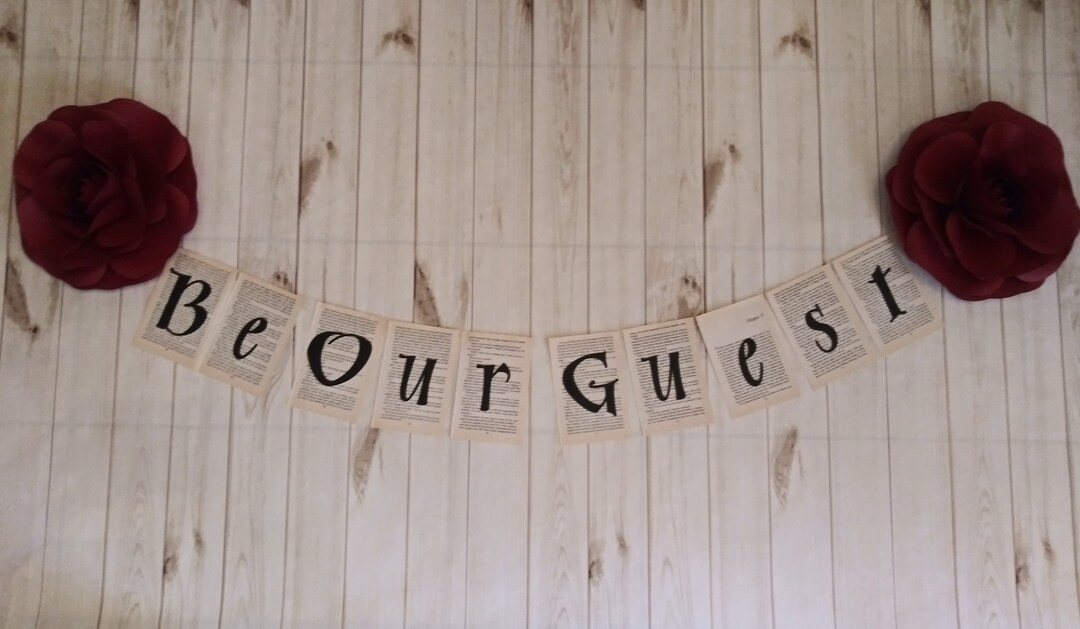 Be Our Guest Banner, Book Banner, Reading Banner - Etsy