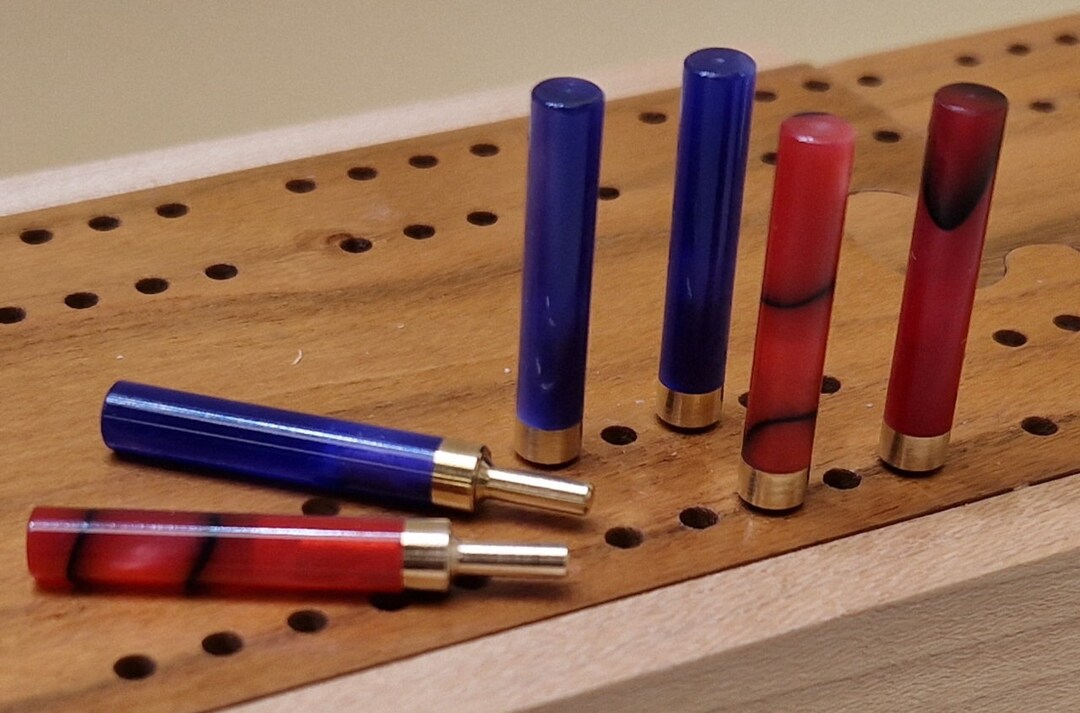 Cribbage Board Scoring Pegs Set of 6 24028 Etsy