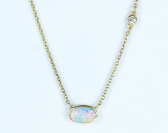 Australian Crystal Opal and Diamond 'Off-Shore' Necklace