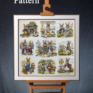 Digitalt korsstygnsmönster "Familjehistorier" M-0308