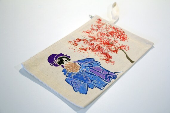 Geisha with almond tree