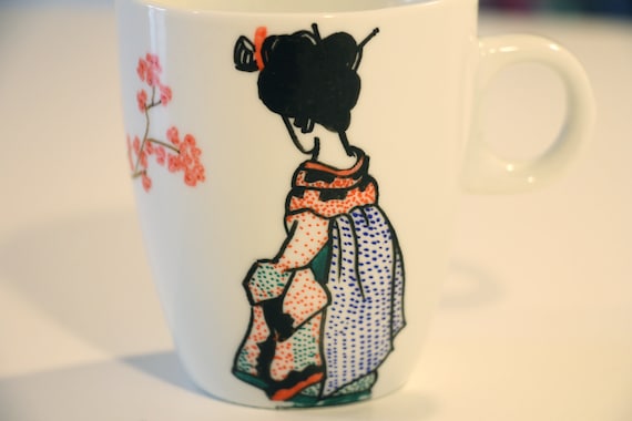 Geisha and the almond tree