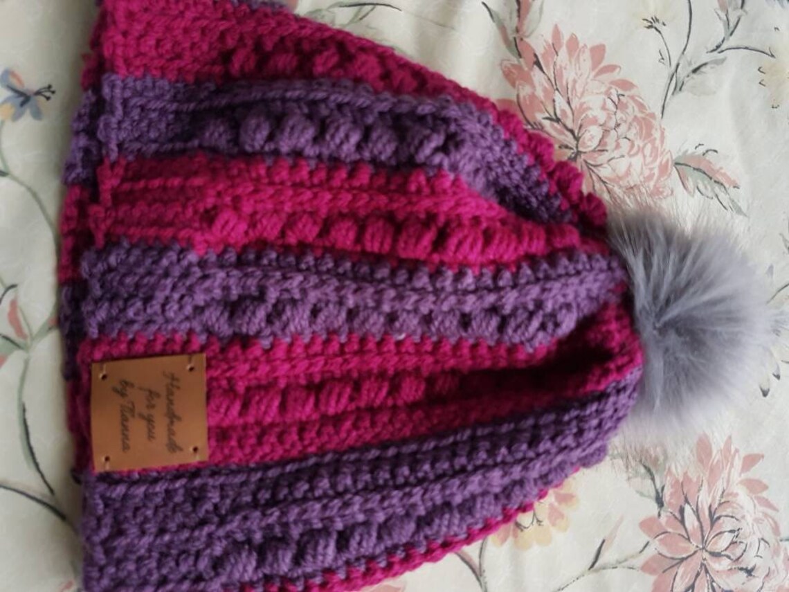 Crochet Malia Beanie hat Etsy