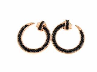 Les Poulettes Bijoux Orecchini A Chiodo In Argento 925 Rodiati Con Perle Lapislazzuli 6mm - Confezione Regalo