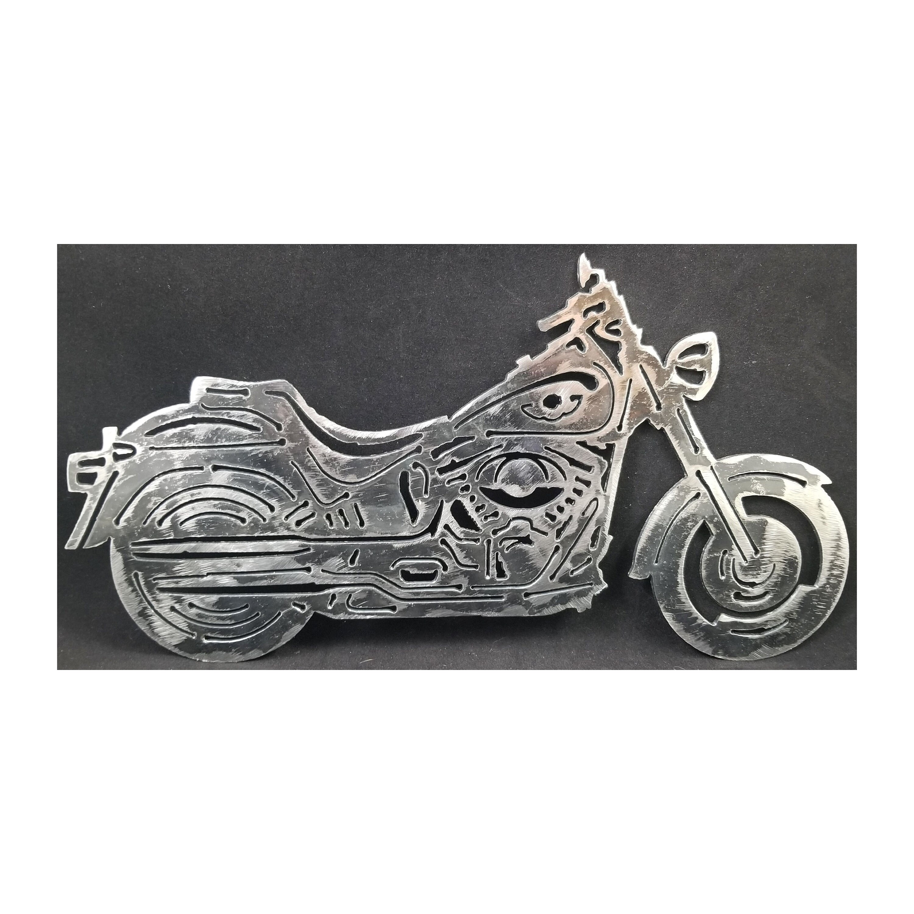 Deluxe Style Motorcycle Large Metal Wall Art Etsy